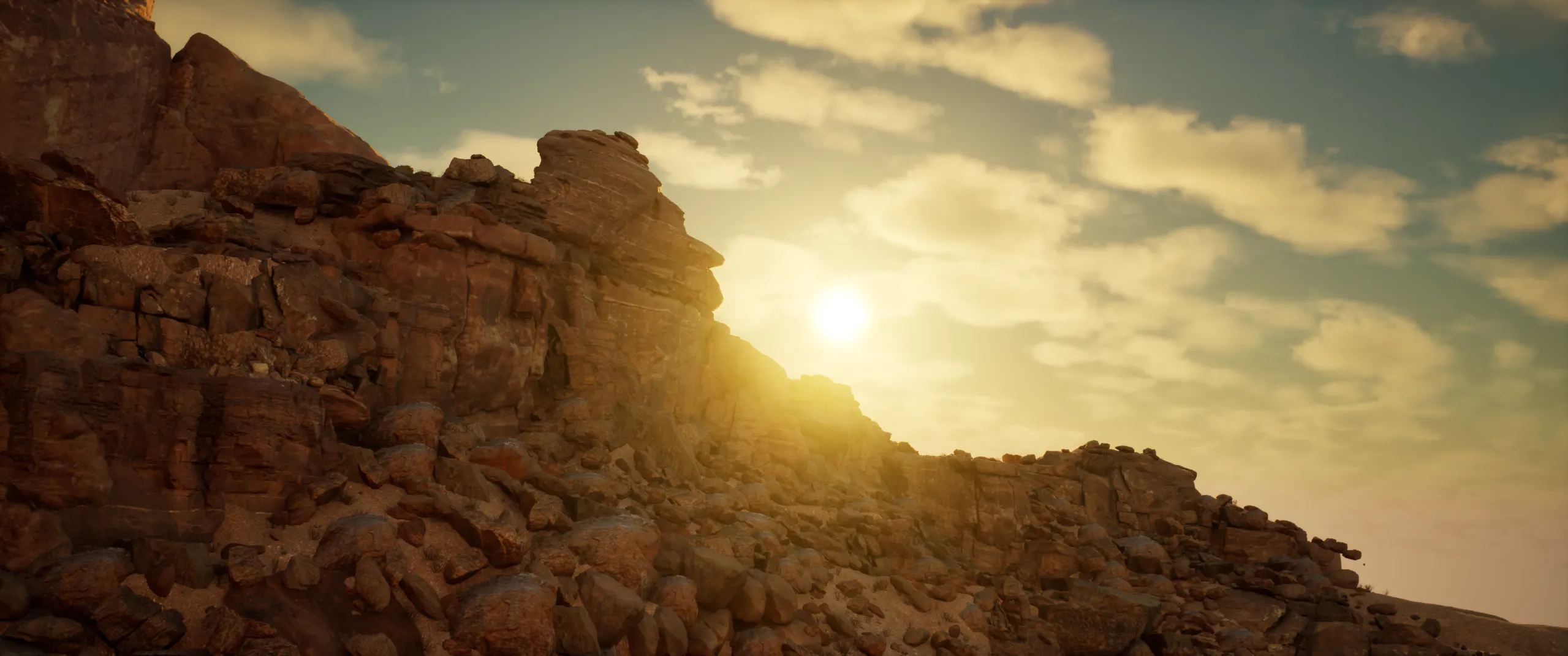 Canyon at golden hour