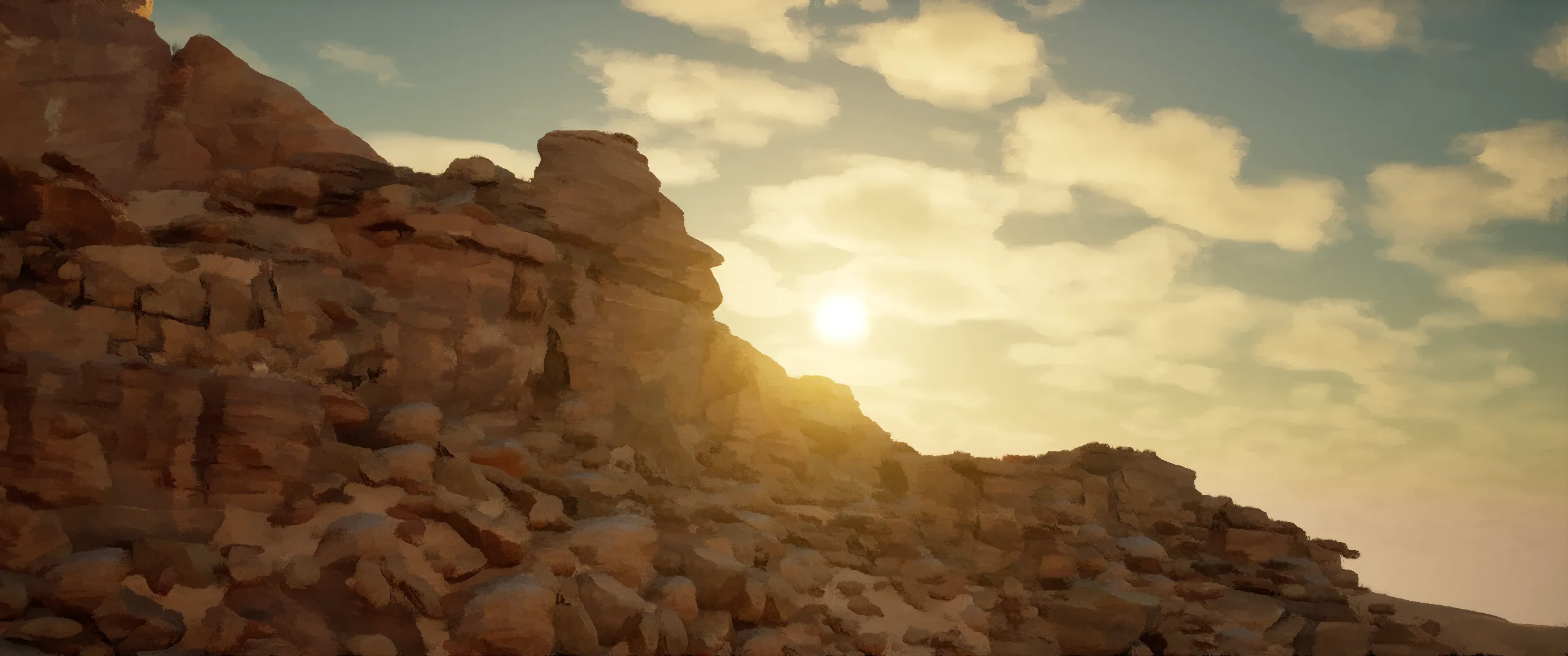 Canyon 1 — cell shader on