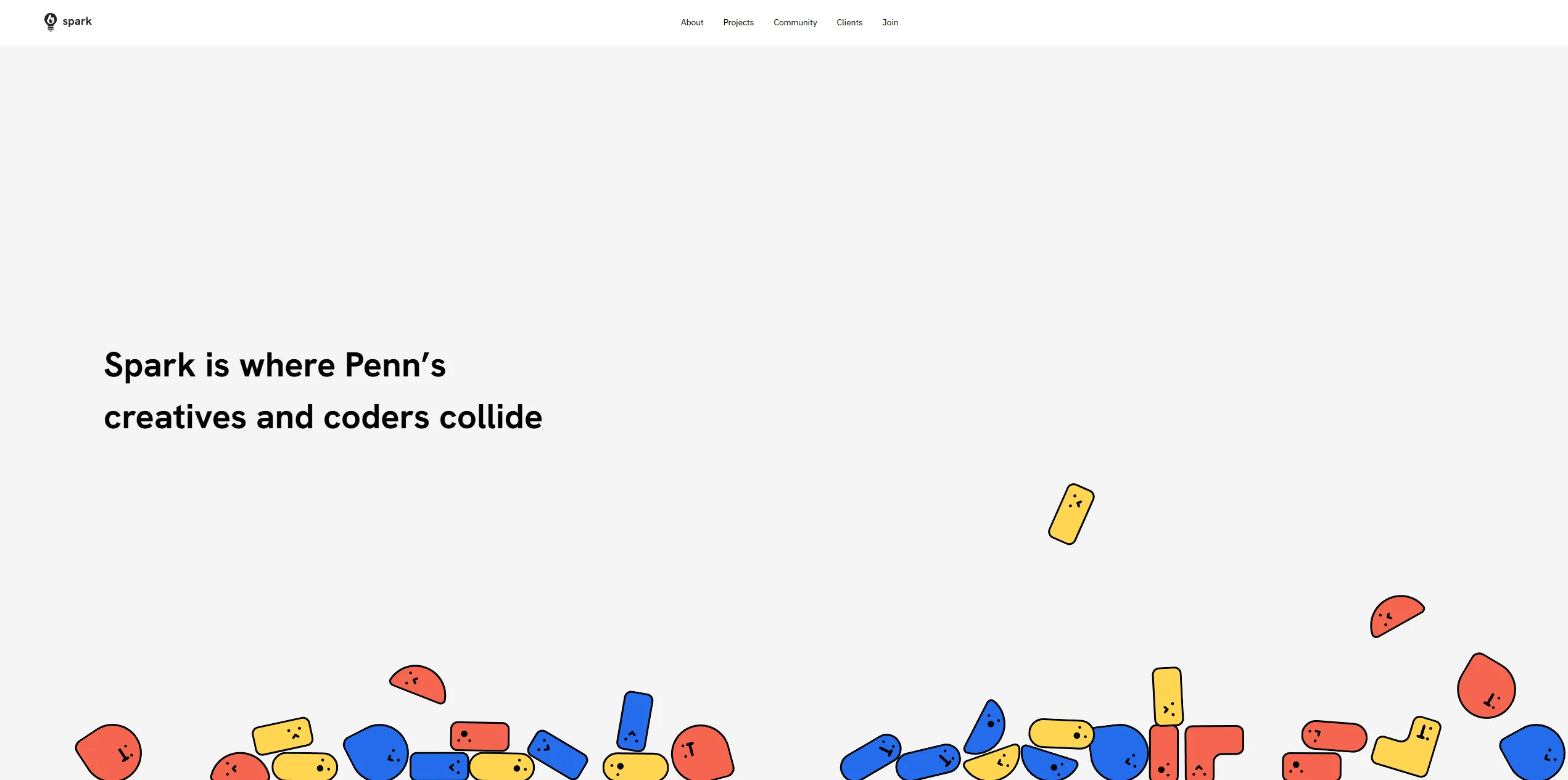 Redesigned homepage