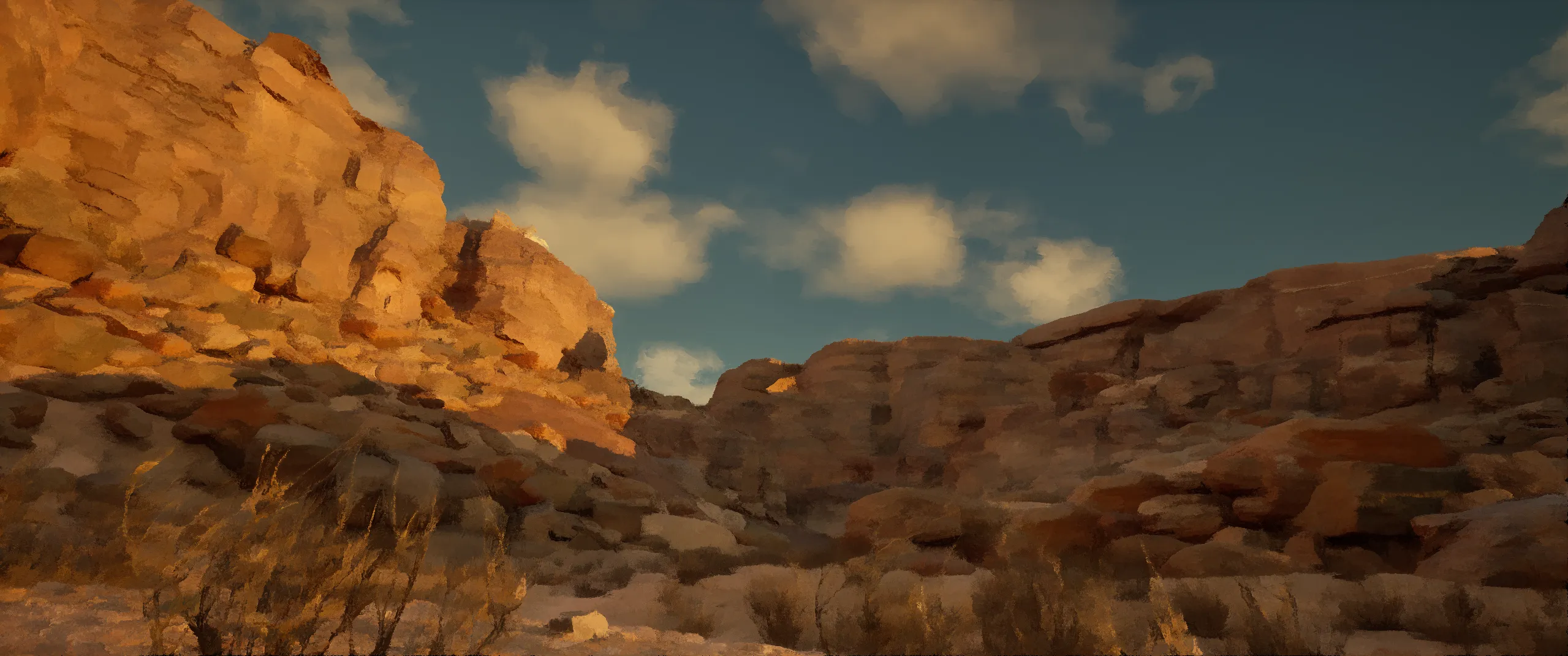 Canyon 2 — cell shader on