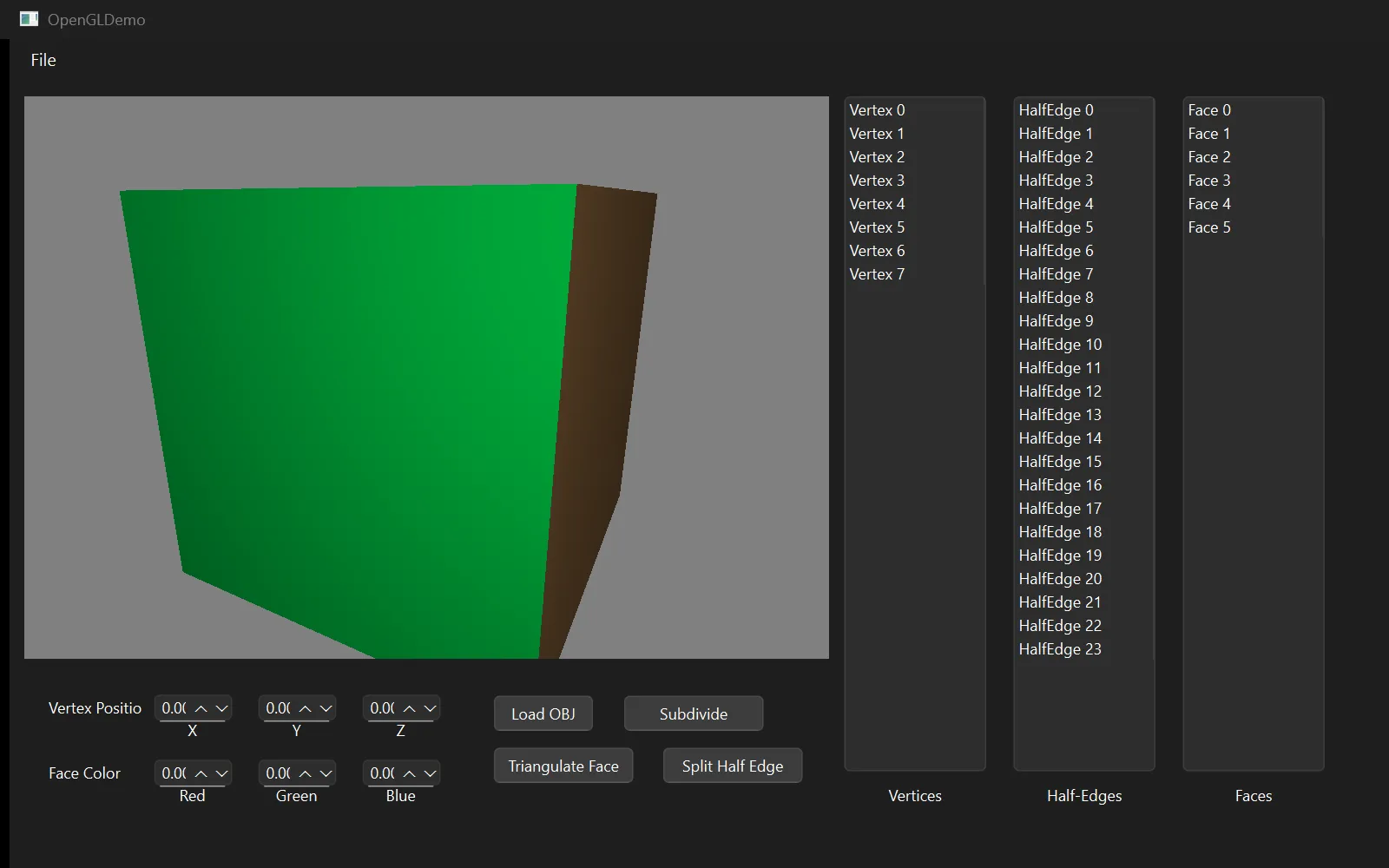 A cube before subdivision