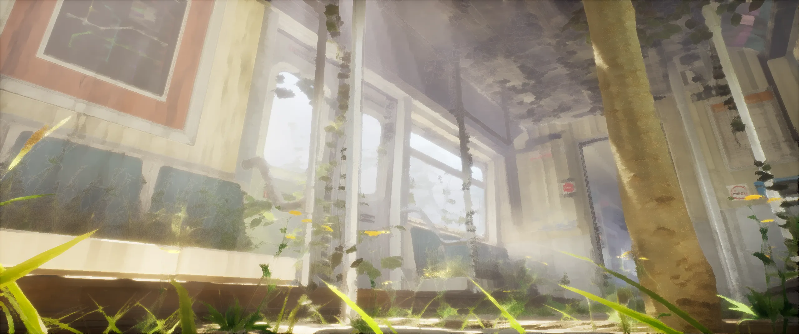 Train 2 — cell shader on